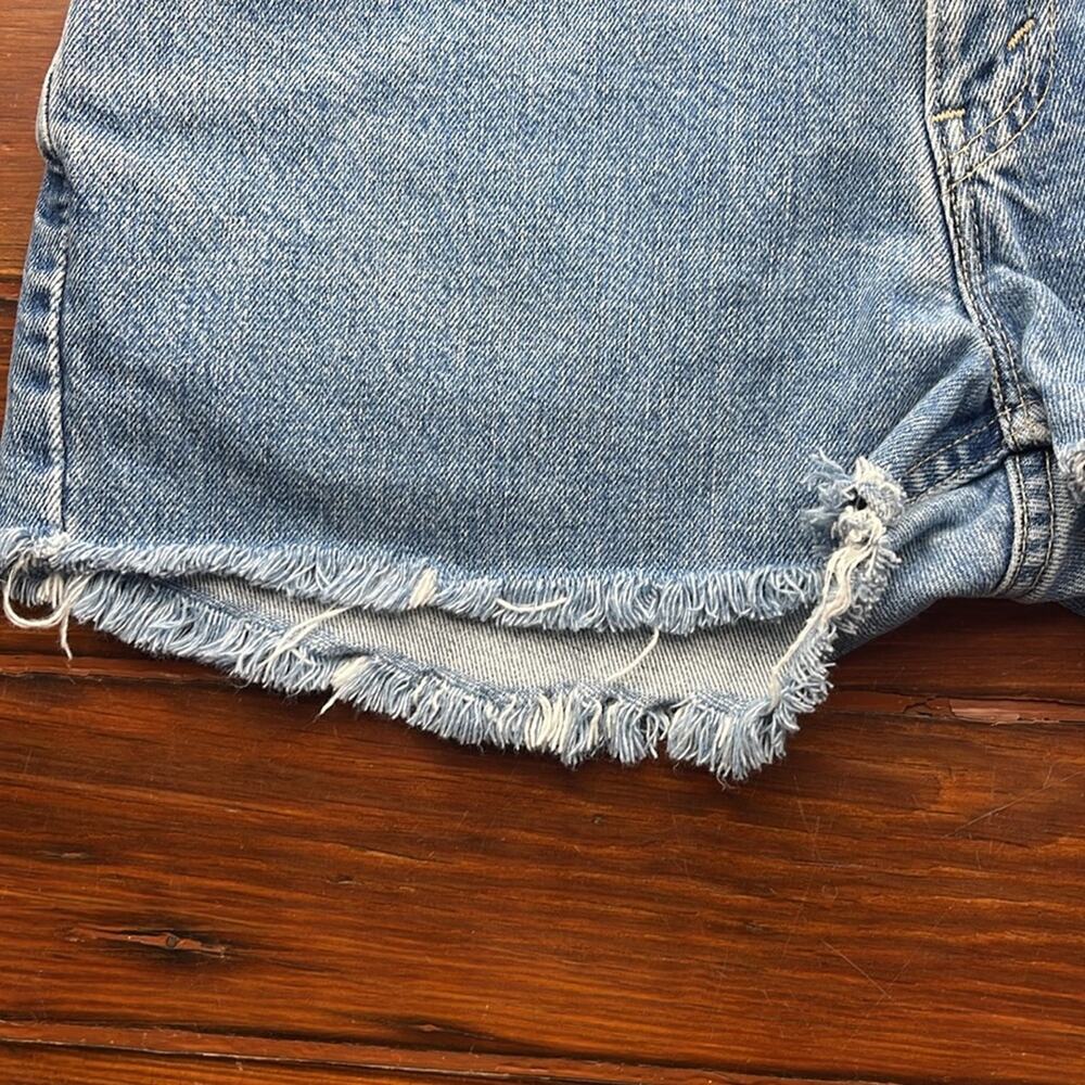 Vintage 90's Levi’s Dry Goods rigid denim hi rise cutoff jeans shorts sz 11 Jr. - Picture 5 of 6